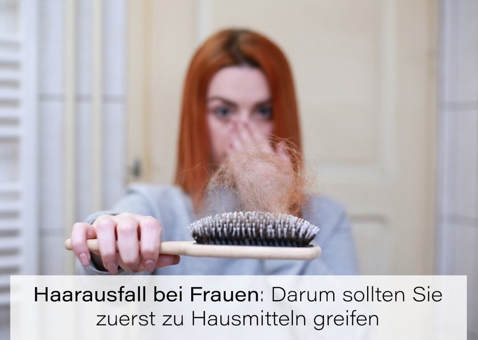 Haarausfall bei Frauen kann mit natürlichen Mitteln bekämpft werden.