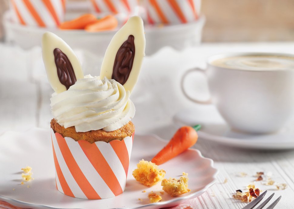 Carrot-Cupcakes mit Eierlikör-Frosting