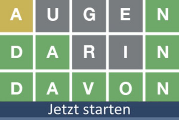 Wordle Rätsel lösen bei 50PLUS.de