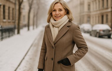 Ein eleganter Damenmantel aus Wolle lohnt sich immer. 