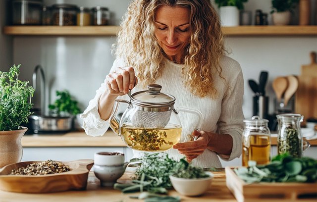 Pflanzliche Substanzen können Beitragen, die Beschwerden der Menopause zu lindern.