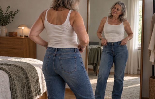 Einte Jeans muss gut sitzen. 
