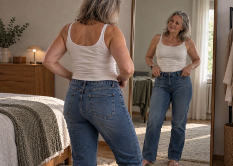 Einte Jeans muss gut sitzen. 