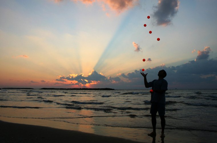 Gedächtnistraining mal anders - Jonglieren!