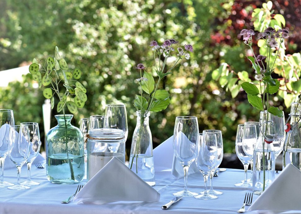 Der Garten wird zur Festbühne.