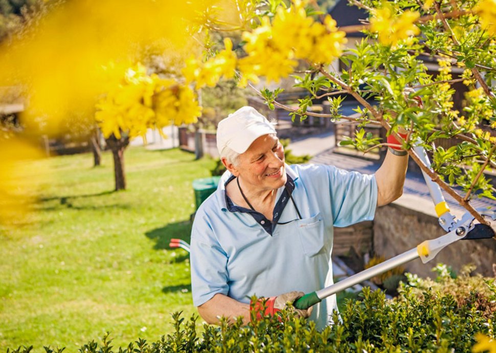Gartenarbeit hält fit, bereitet Freude und zahlt sich durch ein optisch ansprechendes, grünes Ergebnis aus.