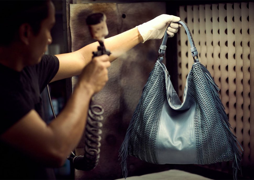 Hochwertige Ledertaschen bieten genügend Platz. 