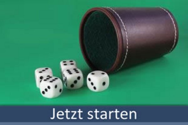 Yatzy / Yahtzee / Kniffel spielen bei 50PLUS.de