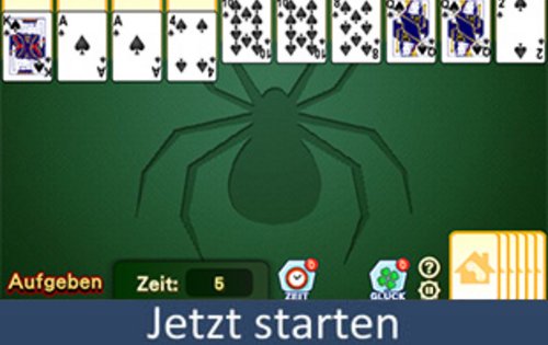 Spinnen Patience: Ihr neues Lieblings-Kartenspiel online 