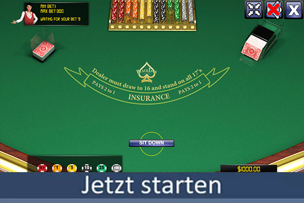 Black Jack kostenlos online spielen